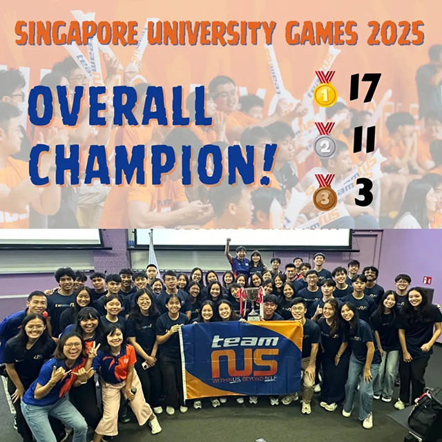 NUS wins 2025 SUniG Championship Trophy